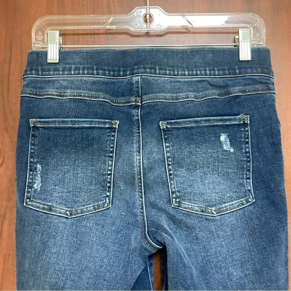 SPANX Medium Wash Distressed Ankle Skinny Jeans M 20203Q - Picture 8 of 10